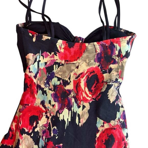Kate Spade Blue Colombe D'or Floral One Piece Swimsuit Bathing Suit Size XS - Picture 8 of 10